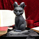 Pawzuph Horned Occult Large Cat Figurine