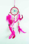  Pink Dreamcatcher with Beads and Feathers 74885