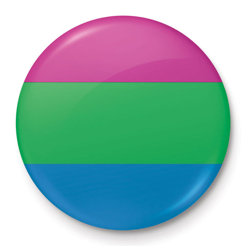 Polysexual Pride Flag 25mm Button Pin Badge at Mystical and Magical Halifax UK