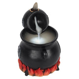 Pouring Cauldrons Light Up Backflow Incense Cone Holder Side View from Mystical and Magical Halifax