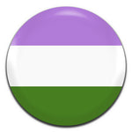 Pride Genderqueer 25mm Button Pin Badge at Mystical and Magical