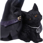Prue Witches Cat and Hat Figurine close up