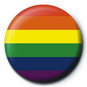 Pride Rainbow Button Pin Badge at mystical and Magical Halifax UK