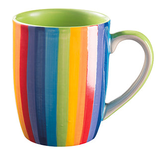 Rainbow Pride Vertical Striped Mug