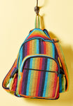 Rainbow Woven Stripe Gheri Backpack at Mystical and Magical