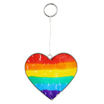 Rainbow Heart Resin Suncatcher with Complimentary window sucker from Mystical and Magical Halifax