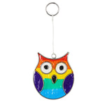 Small Cute Rainbow Owl Resin Suncatcher with complimentary window sucker from Mystical and Magical Halifax