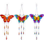 Butterfly with Beads Resin Suncatcher