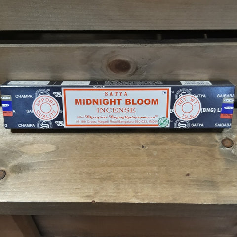 Satya Midnight Bloom Incense Sticks at Mystical and Magical