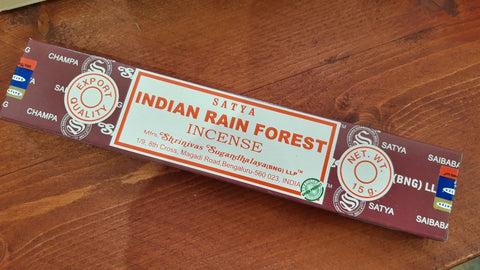 Satya Indian Rain Forest incense Sticks at Mystical and Magical Halifax, UK