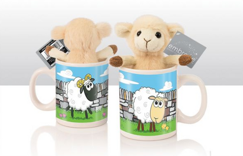 Mini Sheep Mug with Soft Toy Sheep