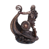 Bronzed Halvor Viking Longship Figurine at Mystical and Magical