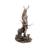 side of Herne and Animals Folklore Bronzed Figurine at Mystical and Magical