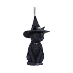 Purrah Black Witch Cat Nemesis Now Hanging Ornament Figurine B5596T1 at Mystical and Magical