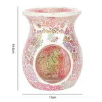 size chart Large Pink Crackle Oil Burner Wax Melter at Mystical and Magical Halifax