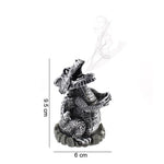 Silver Smoking Dragon Incense Cone Holder at Mystical and Magical Halifax size chart