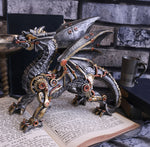 Dracus Machina Mechanical Dragon Figure at Mystical and Magical on display