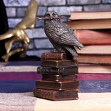 Spellcraft Witches Familiar Owl on Book Bronzed Figurine back