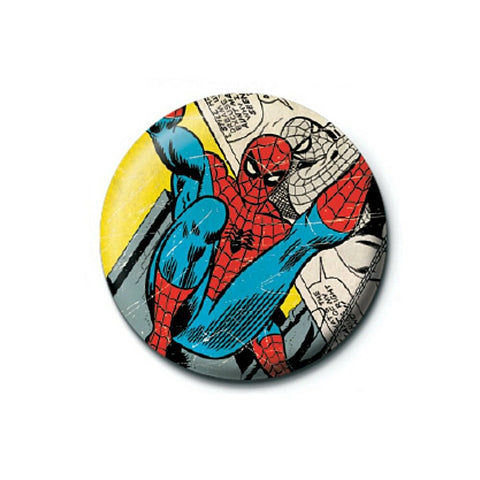 Spider Man Retro 25mm Button Badge