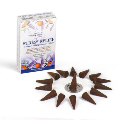 Stress Relief Stamford Incense Cones at Mystical and Magical