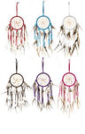 Suede leather dreamcatcher with beads