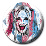 Suicide Squad Harley Quinn Tattoo 25mm Pin Badge at Mystical and Magical Halifax UK