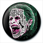 Suicide Squad Joker Tattoo 25mm Pin Badge