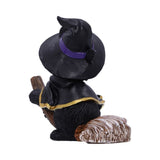 Tabitha Small Witches Familiar Black Cat and Broomstick Figurine