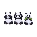 Three Wise Pandas Bear Ornaments Mystical and Magical Halifax UK Nemesis Now B4859P9