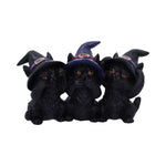 Three Wise Black Witches Cats See No Hear No Speak No Evil at Mystical and Magical Halifax UK Nemesis Now U5501T1