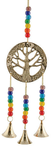 Tree of Life Chakra Beads and Bells Windchime