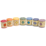 Set of 7 Aromatic Chakra Votive Candles Scented with Pure Essential Oils