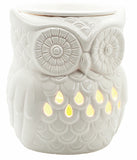 Ceramic White Owl Electric Wax Warmer Melter