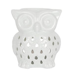 Ceramic White Owl Ceramic Oil Warmer burner