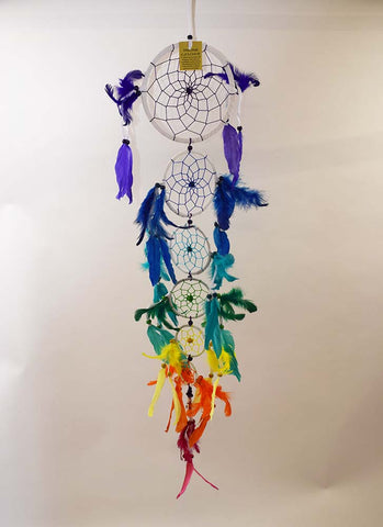 Dreamcatcher with Chakra Feathers