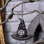 Witches Hat Eat Sleep Spell Repeat Hanging Ornament at Mystical and Magical