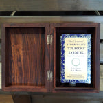Wooden Sheesham Carved Tarot Card Storage Box