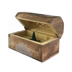 Karma Mandala Scents Wooden Incense Box with 10 Vanilla Cones